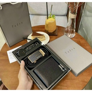 ComBo Thắt Lưng Nam Ví Tặng Đồng Hồ Dây Da [FREESHIP] Dây Lưng Nam , Ví Da Nam Cao Cấp Đồng Bộ  Cao Cấp