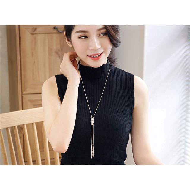 Vòng cổ dài ETRENDY đính đá thời trang cho nữ