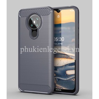 Ốp lưng Nokia 5.3 vân sợi Carbon Rugged