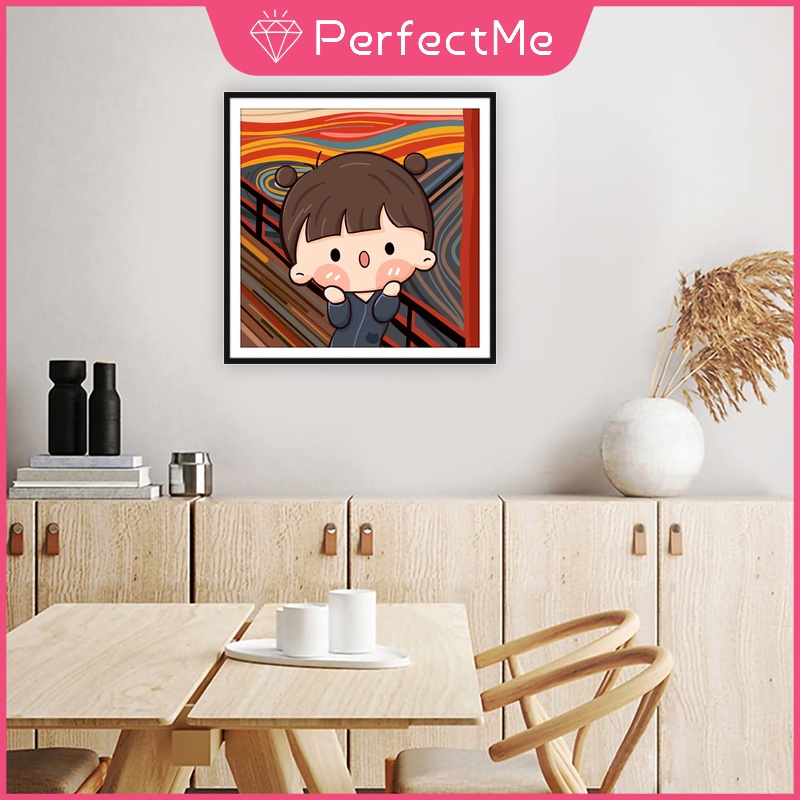 Bộ Tranh Đính Đá 5D Tự Làm 40x40cm Hình Thế Giới Hoạt Hình Trang Trí Nhà Cửa