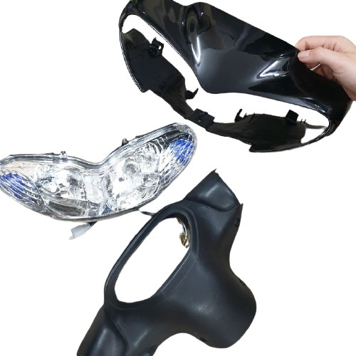 Bộ ốp đầu xe JUPITER V  gồm 3 món: ốp đầu, gáy và pha đèn kèm bóng - SPG-DGod