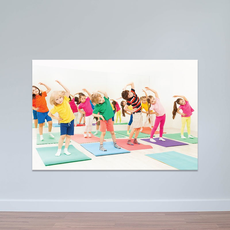 Tranh treo phòng tập Aerobic trẻ em | Tranh thể dục nhịp điệu T3829