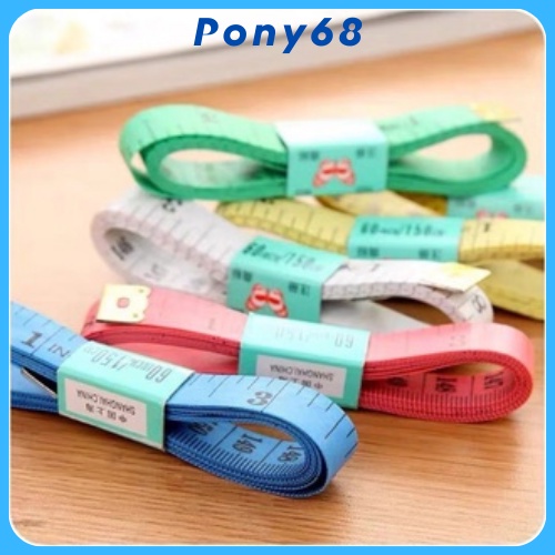 Thước dây đo mềm 1.5m nhiều màu ngẫu nhiên PONY68 | BigBuy360 - bigbuy360.vn