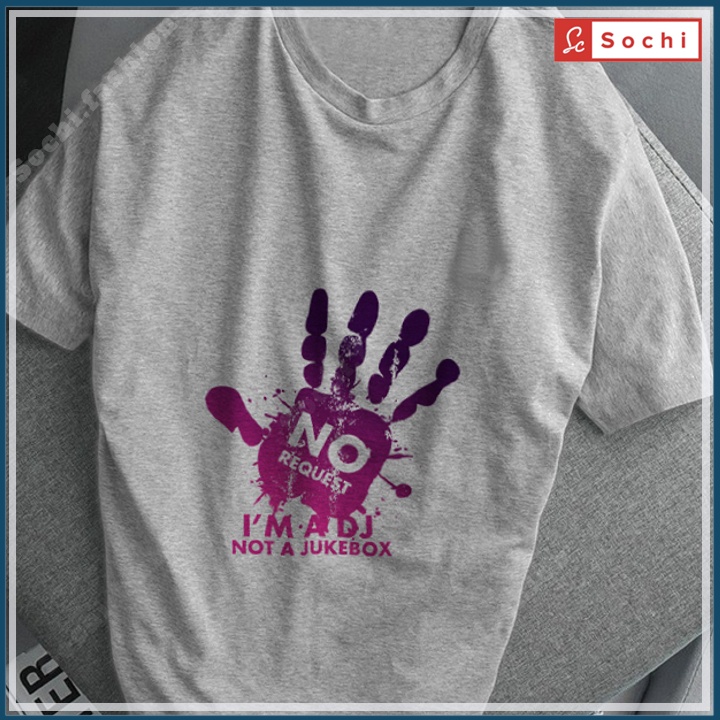 Áo phông nam đẹp, áo thun tay ngắn cổ tròn unisex in bàn tay DJ Sao mã CZ25