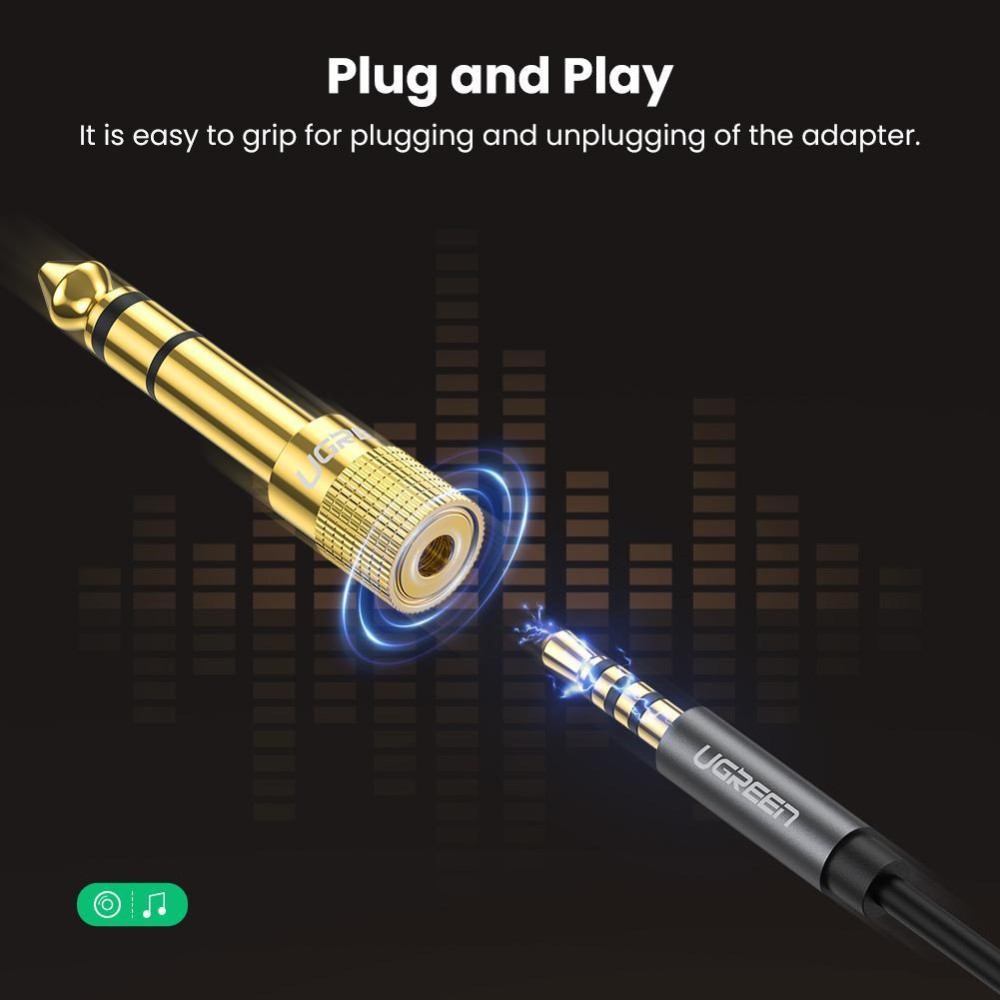 UGREEN Gold Plated Headphone Adaptor 20503