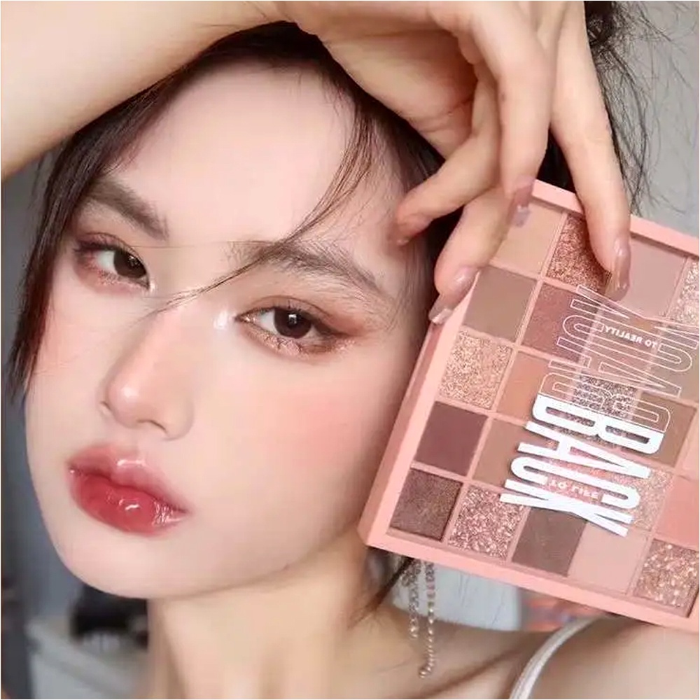Bảng Phấn Mắt Nhũ Lì 25 ô GOGOTALES Chính Hãng  Back To Reality GT282 - GOGO TALES Lì Dễ Tẩy Trang Tiện Dụng
