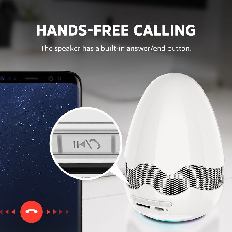 [ Chính Hãng Kivee ] Loa Bluetooth điều chỉnh nhạc trực tiếp trên loa