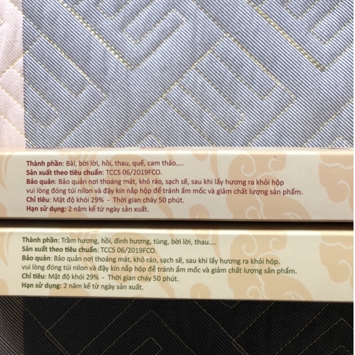 Nhang Hương Trầm Bồ Đề Tâm Hương Thảo Mộc Xua Tà Khí Hút Khí Vượng An Toàn Hộp 88 Nén Ngắn 29cm