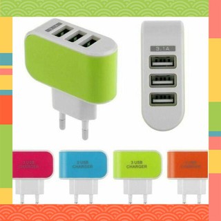 Cốc sạc 3 cổng usb 3.1a