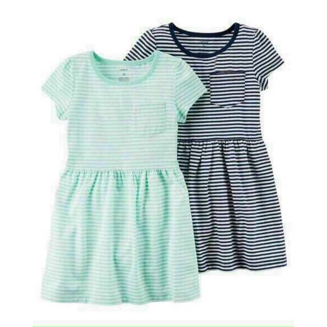 Đầm thun carter bé gái Vnxk
