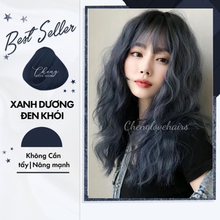 (KHÔNG TẨY) Thuốc nhuộm tóc XANH DƯƠNG ĐEN KHÓI