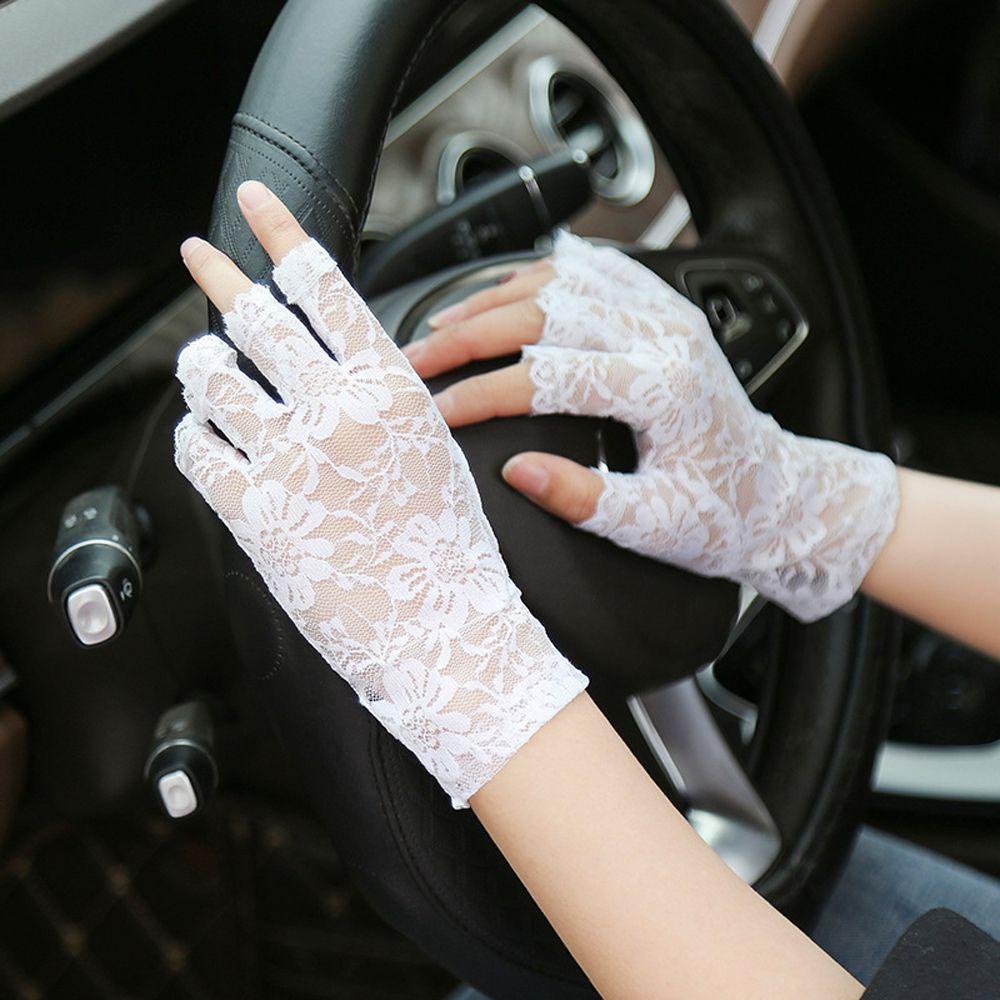 Găng Tay Chống Nắng Màu Sắc Trơn Phụ Kiện Đám Cưới Cho Cô Dâu
