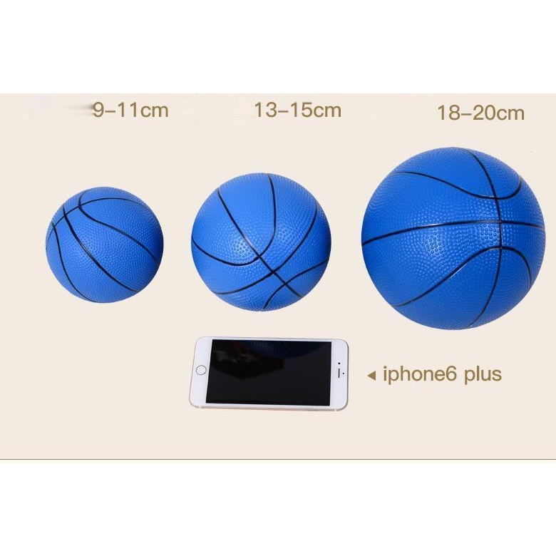 Bóng rổ trẻ em bơm hơi cao su an toàn cho bé loại 20cm
