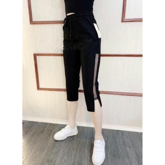 Quần baggy đũi lửng phối lưới_N009 | BigBuy360 - bigbuy360.vn