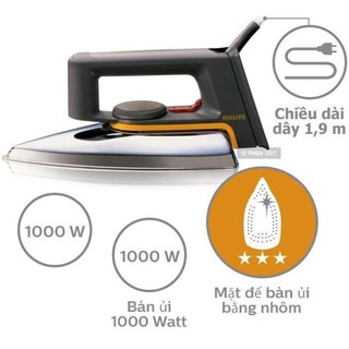 Bàn là/ bàn ủi khô philips hd1172