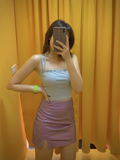 2093 - Áo thun tăm buộc dây cổ