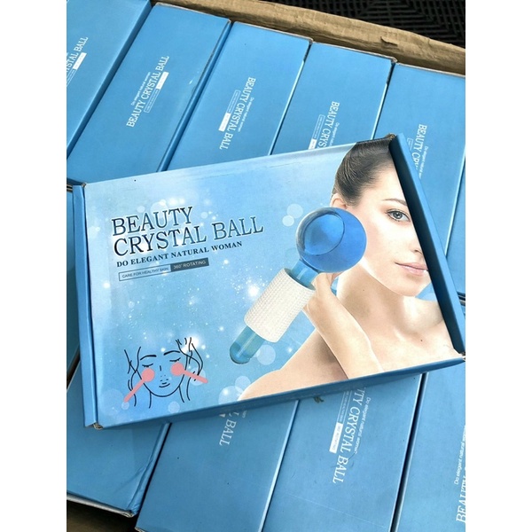 Thanh Lăn Đá Lạnh Massage Mặt Giảm Bọng Mắt Và Thu Nhỏ Lỗ Chân Lông - Quả Cầu Lạnh Mát Xa- Beauty Crystal ball