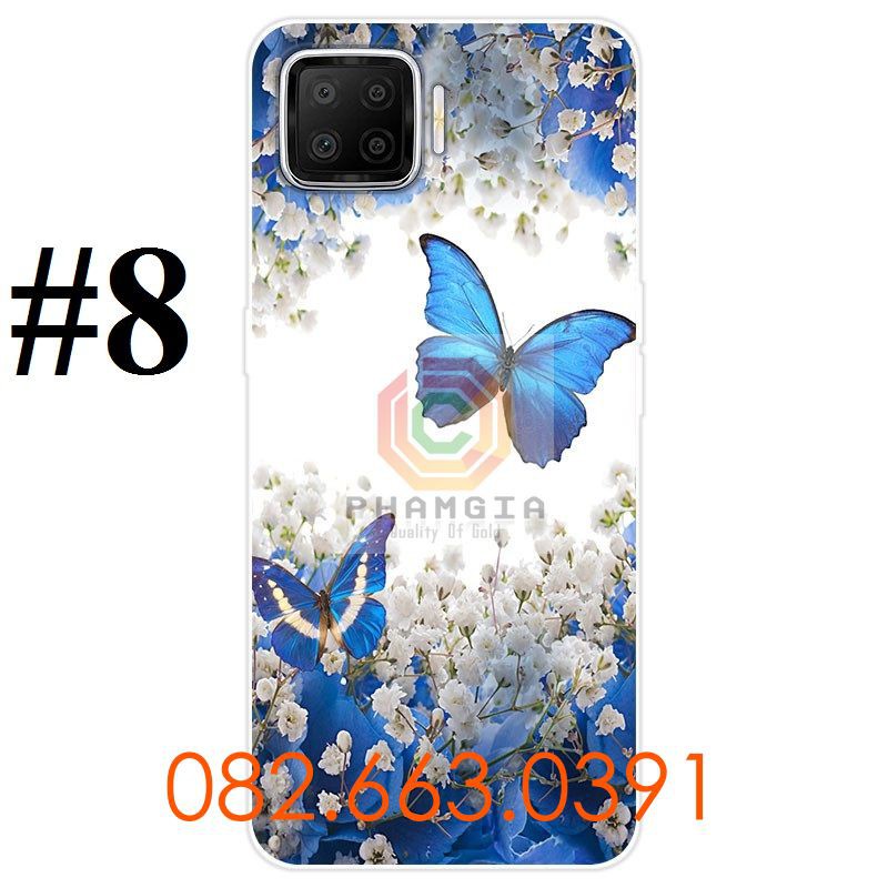 Ốp lưng Oppo A73 dẻo in hình hoa lá siêu đẹp