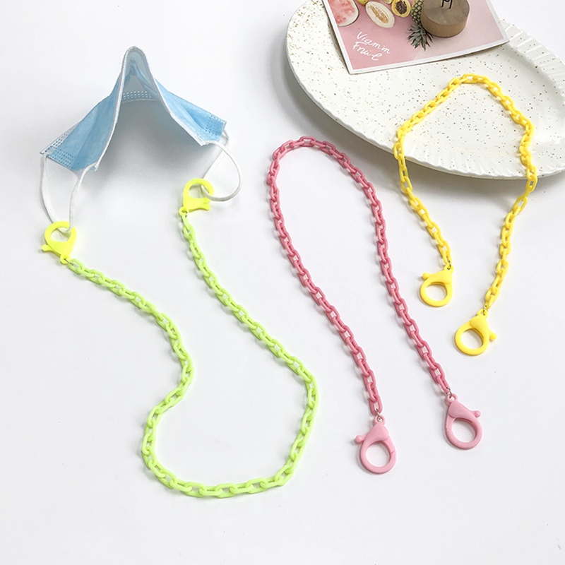 Dây Đeo Kính Chống Thất Lạc Bằng Acrylic Màu Kẹo Thời Trang Hàn Quốc Cho Nữ