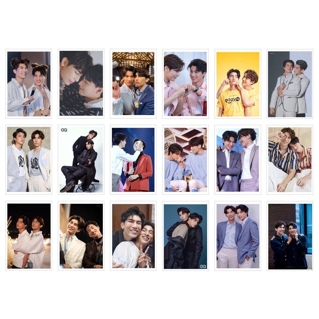 [Ép Lụa] Lomo Card 54 Ảnh MewGulf (Mew Suppasit + Gulf Kanawut )