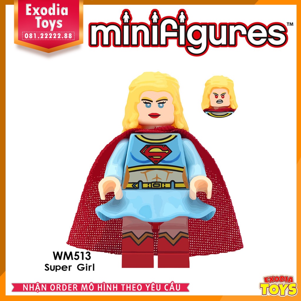 Xếp hình Minifigure Siêu anh hùng vũ trụ Marvel và DC Comics - Đồ Chơi Lắp Ghép Sáng Tạo - WM6033