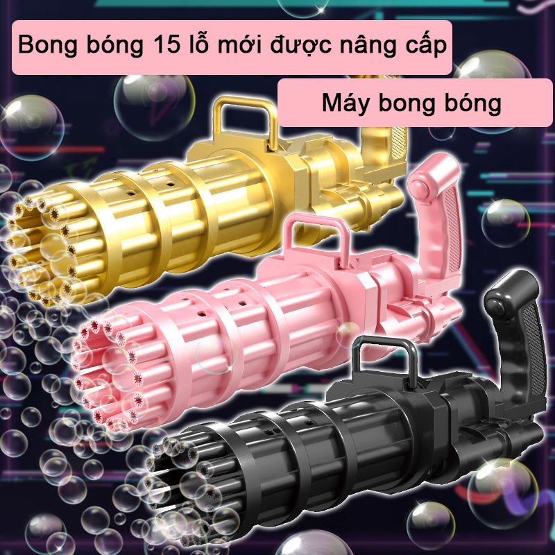 Đồ chơi máy bong bóng điện 15 lỗ Mô hình Gatling