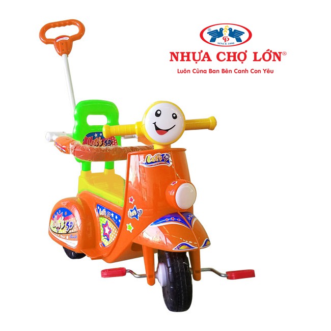 Xe 3 bánh Nhựa Chợ Lớn - L9 Vespa ĐKBH - M1625A-X3B Có cần điều khiển