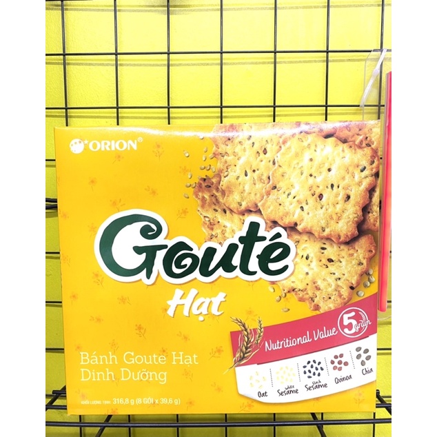 Bánh quy hạt dinh dưỡng Goute hộp 316,8g