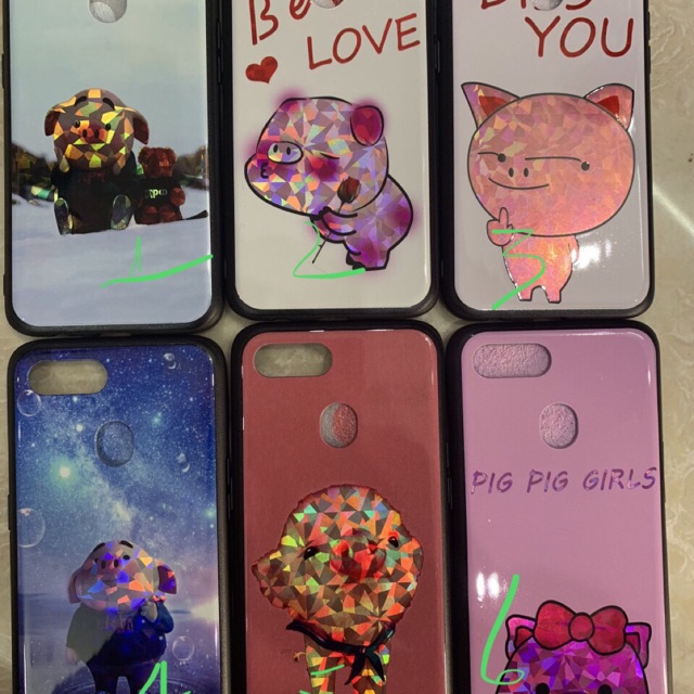 Ốp lưng oppo A7 heo xinh