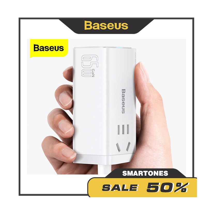 Bộ sạc nhanh Baseus GaN3 Pro Desktop Powerstrip 5 in 1 65W - 100W cho laptop và điện thoại