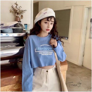 Áo croptop nữ tay dài Uni