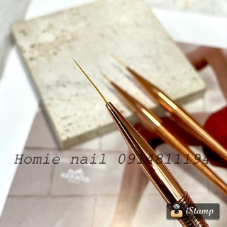 Set cọ nét cao cấp 3 size vẽ móng RoseGold