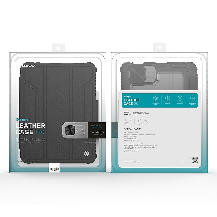 Bao da cho iPad Mini 6 Nillkin Bumper Leather Case Pro (Có khe cắm bút Apple Pencil) - Hàng Nhập Khẩu.