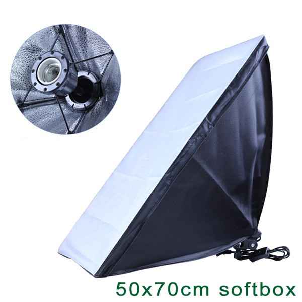 Softbox 50×70 kèm 1 đui đèn E27
