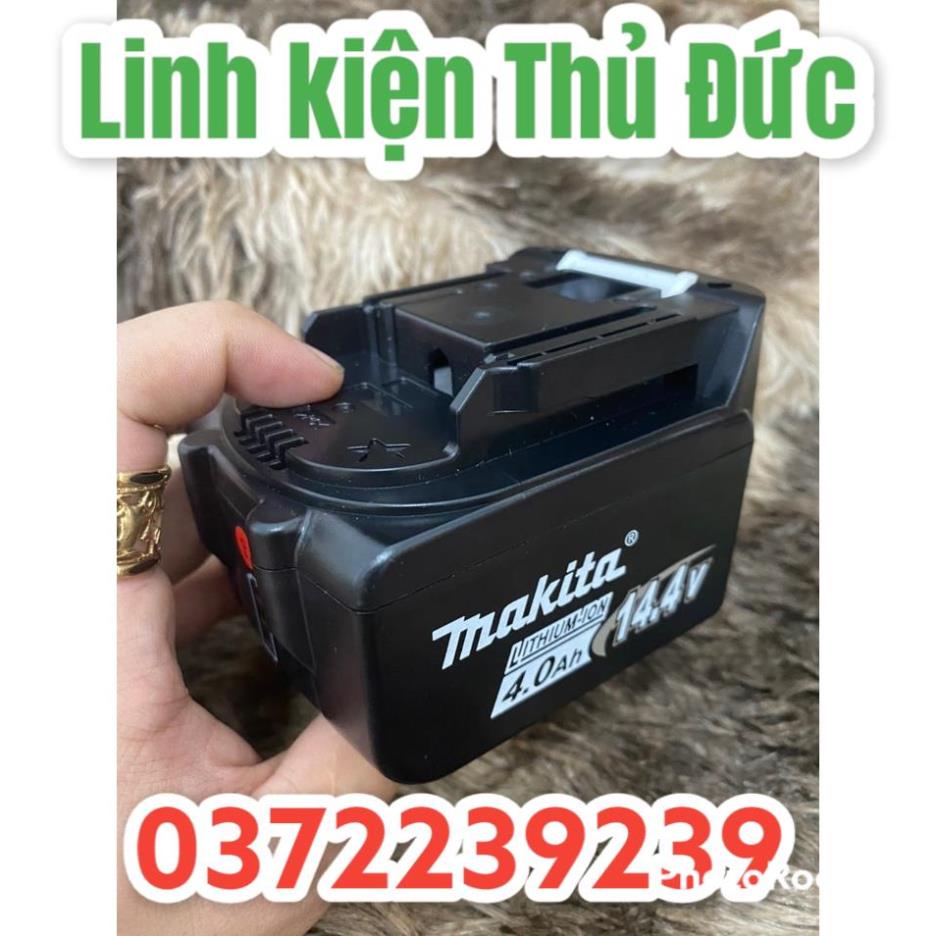 Lktdvo Makita 4s 14.4v 8 cell sạc adapter thay thế vỏ zin, có led báo pin