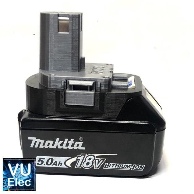 [In3D] Đế chuyển pin Makita 18V cho máy Ryobi