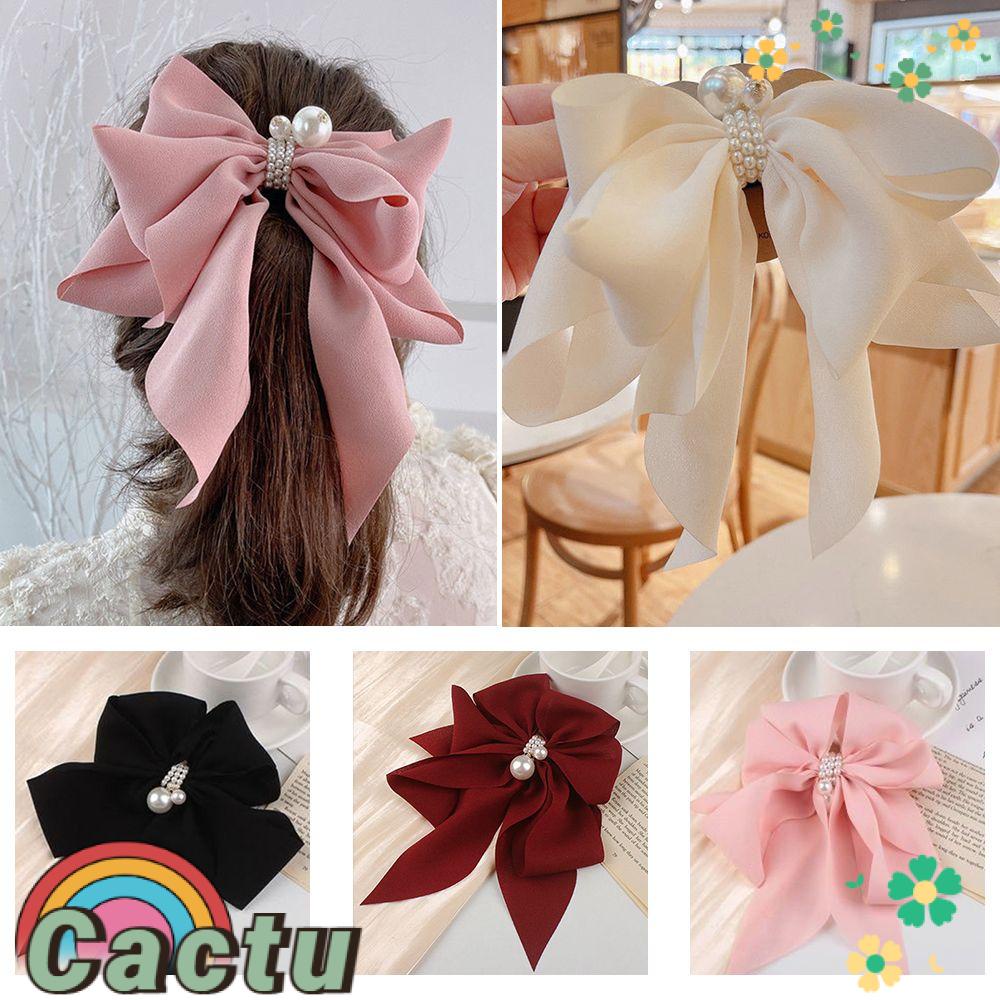 Kẹp Tóc Chiffon Hình Nơ Thời Trang Dành Cho Nữ