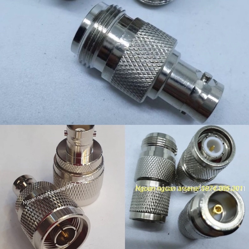 rắc cao tần chuyển đổi N đực BNC cái, N cái BNC đực và N cái BNC cái 50OHM