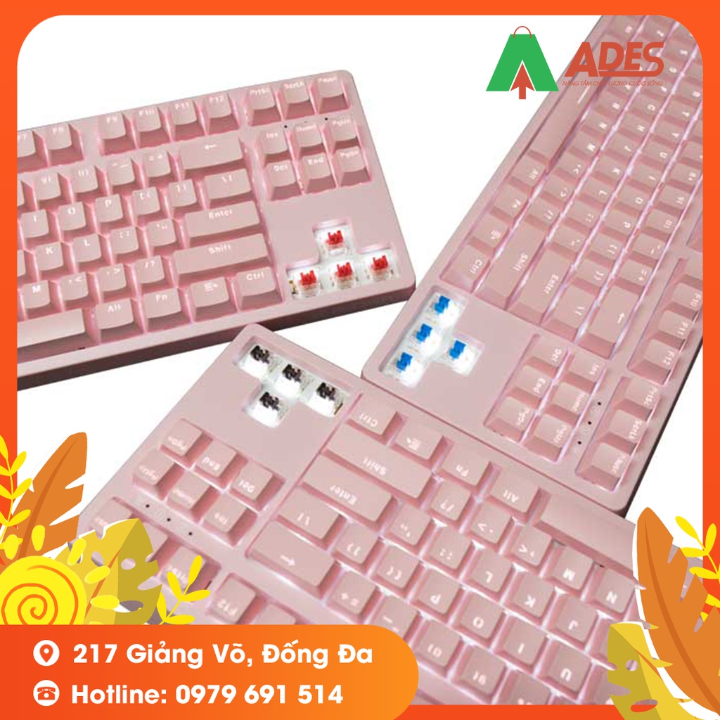 Bàn Phím Cơ Gaming E-DRA EK387 Dream Pink NEW 2021, Switch HUANO - Chính Hãng - Bảo Hành 2 Năm