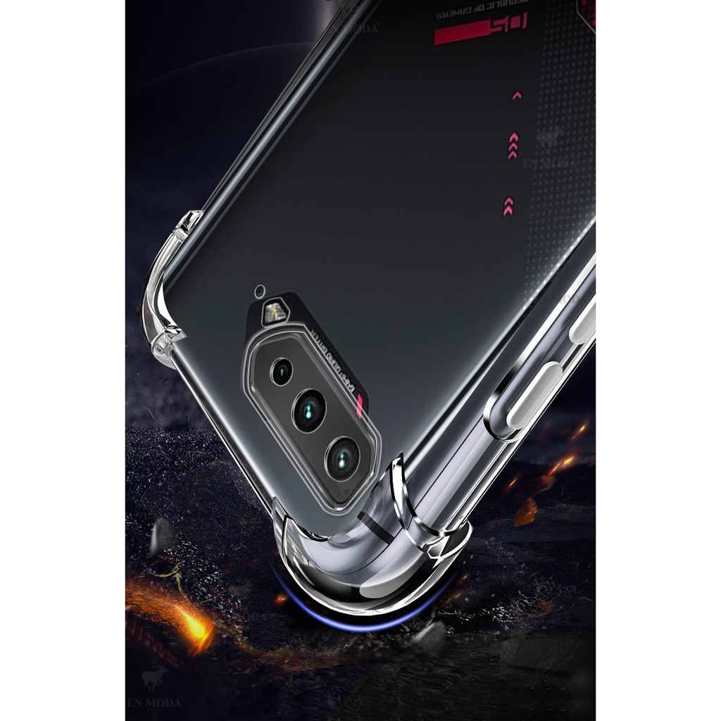 Ốp lưng Rog Phone 5 / 5s / 5 Pro / Rog Phone 6 / 6 Pro / Phone 7 dẻo TPU trong suốt lồi 4 góc cao cấp lâu ố vàng