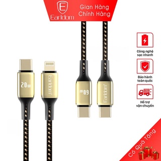 Dây sạc nhanh PD-01 chính hãng Earldom sạc nhanh cho ipad iphone macbook với chuẩn typec to type c