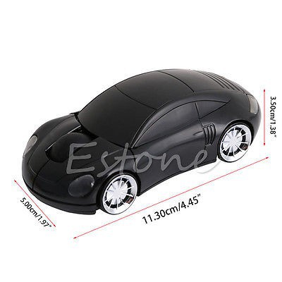 Chuột Quang Không Dây 2.4G 1600Dpi Hình Xe Ô Tô Đèn Led