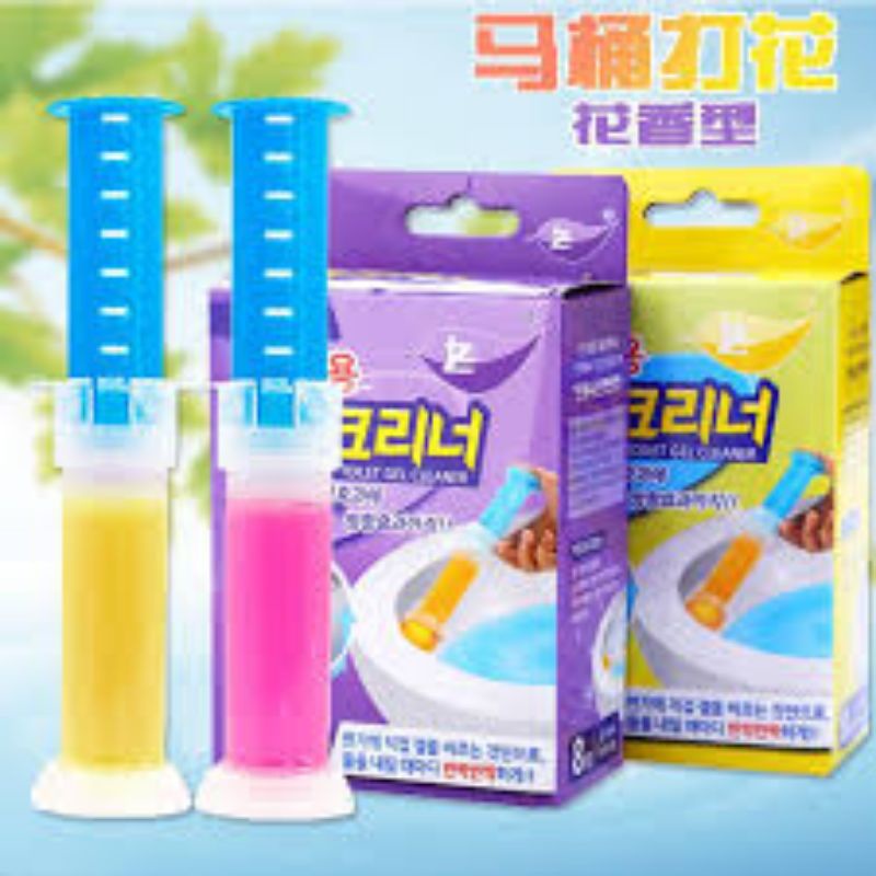 Gel khử mùi bồn cầu COZYBIN gel thơm khử trùng bồn cầu dạng thạch hình bông hoa với 7 mùi thơm cho toilet GEL01