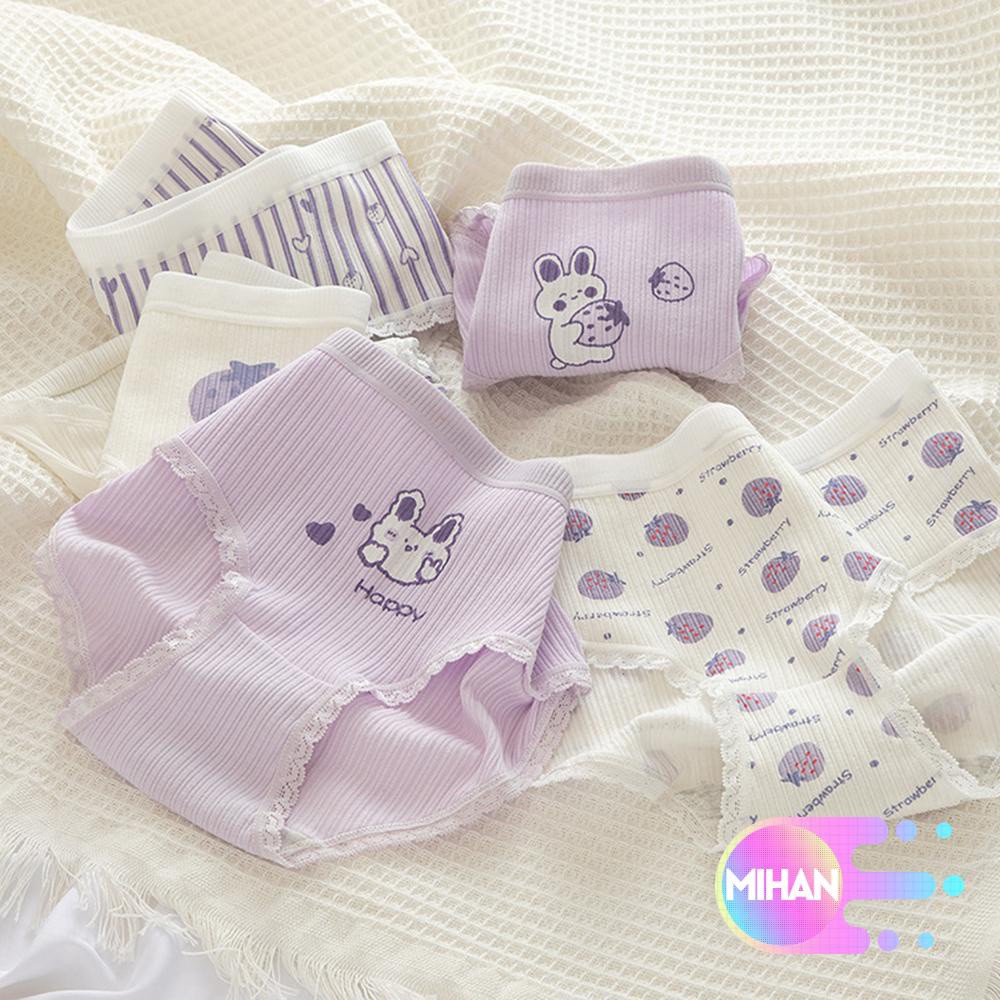 Quần Lót Cotton Lưng Vừa Thoải Mái Thời Trang Cho Nữ