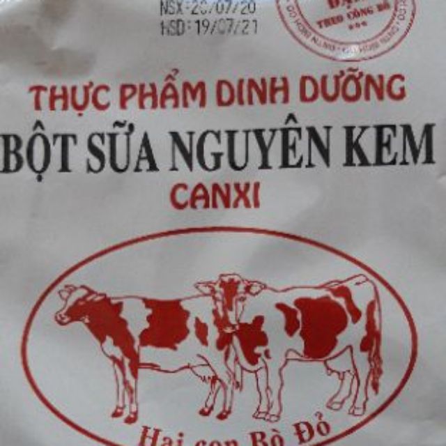 BỘT SỮA NGUYÊN KEM CANXI ( 2 CON BÒ ĐỎ)