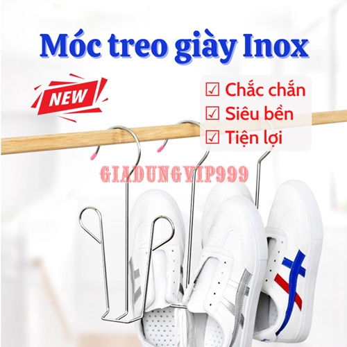 [SIÊU BỀN] Móc phơi giày SALE Móc treo giày dép inox cao cấp đa năng thông minh cứng cáp chắc chắn tiện lợi giá rẻ