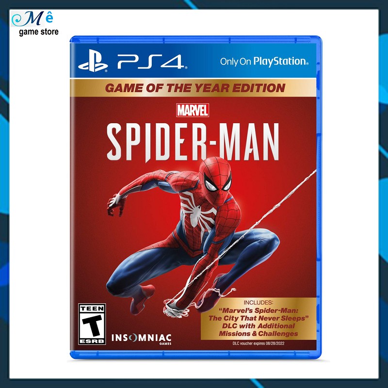 [Mã 159ELSALE hoàn 7% đơn 300K] Đĩa Game PS4: Marvel's Spider-Man Game Of The Year Edition