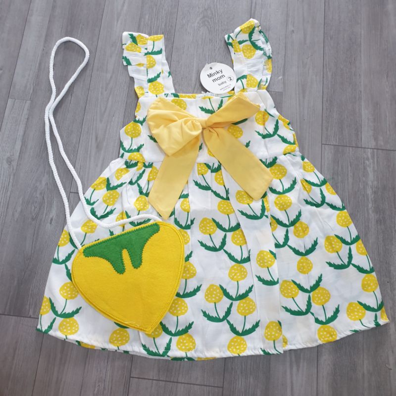 {11-16kg} Váy 2 dây kèm túi cho bé
