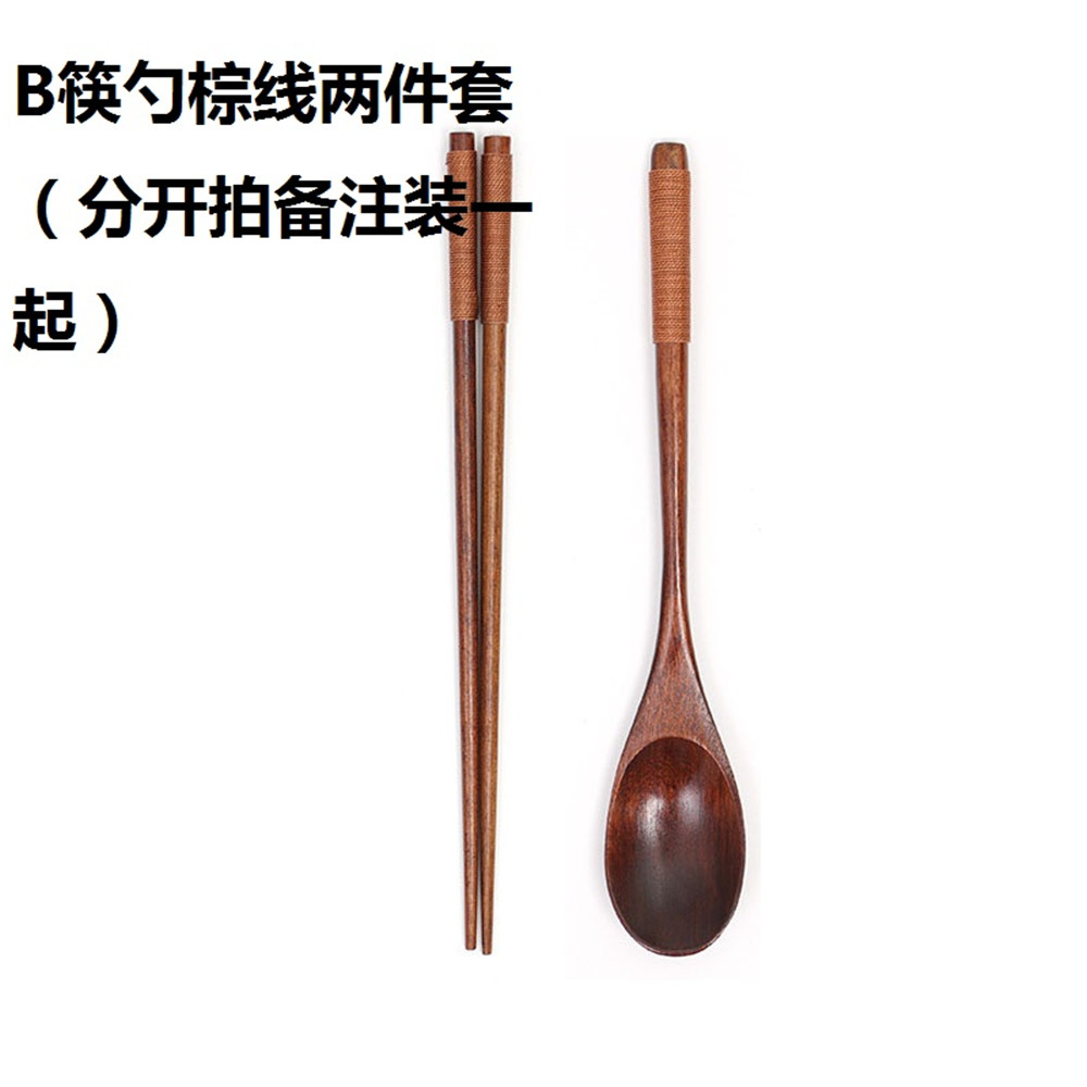 Bộ 3 Muỗng Nĩa Gỗ Phong Cách Trung Hoa