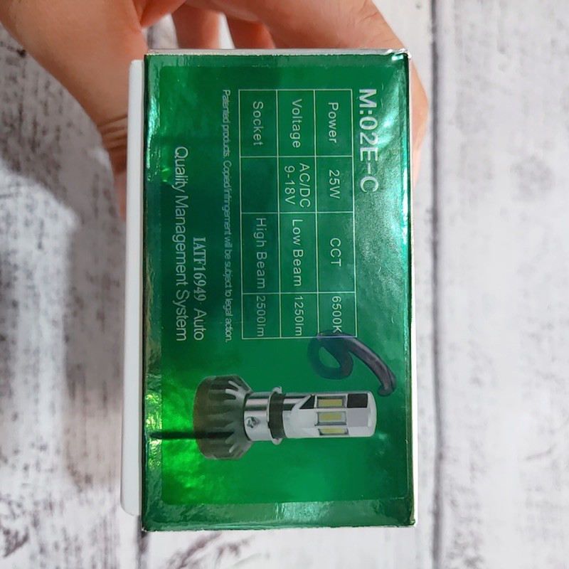 Đèn pha led 6 tim siêu sáng RTD chân H4 xài điện bình & điện máy